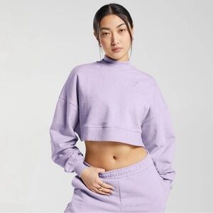 GYMSHARK Rest Day Sweats Cropped Pullover